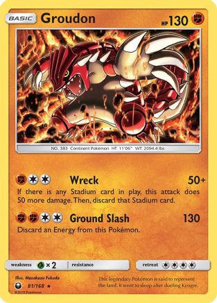 Groudon - 81/168 - Holo Rare - Reverse Holo