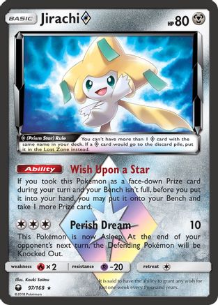 Jirachi Prism Star 97/168 - Prism Rare