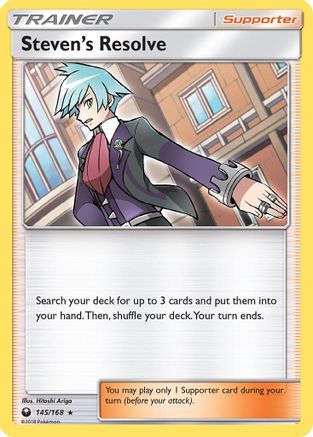 Steven's Resolve - 145/168 - Holo Rare - Reverse Holo