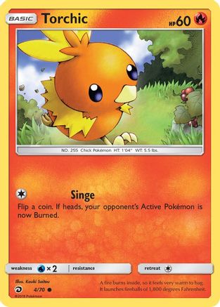 Torchic - 4/70 - Common - Reverse Holo
