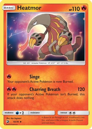 Heatmor - 10/70 - Uncommon - Reverse Holo