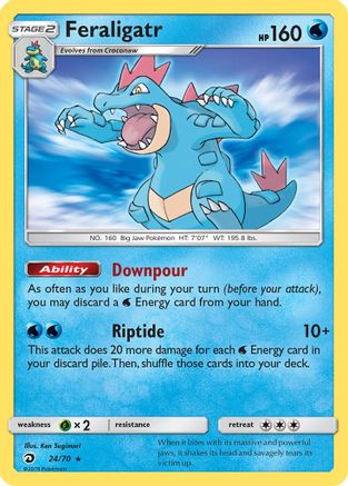 Feraligatr - 24/70 - Holo Rare - Reverse Holo