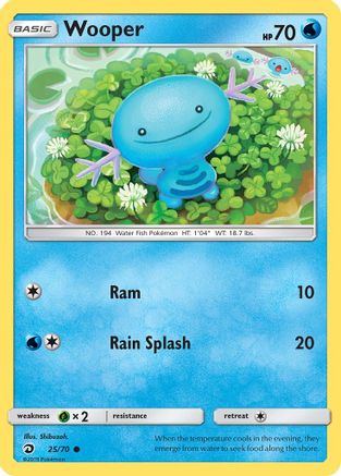Wooper - 25/70 - Common - Reverse Holo