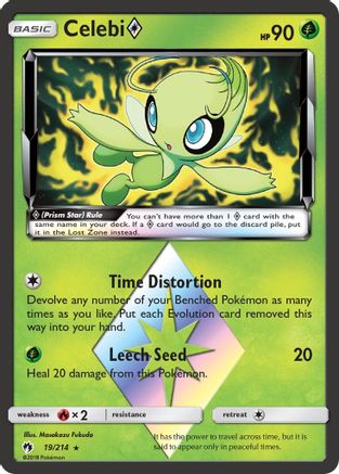 Celebi Prism Star 019 - HolofoilPrism Rare