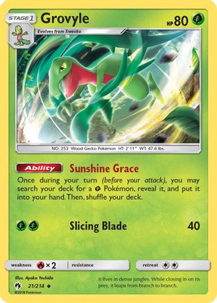 Grovyle - 21/214 - Uncommon - Reverse Holo