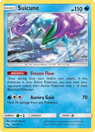 Suicune - 59/214 - Holo Rare - Reverse Holo