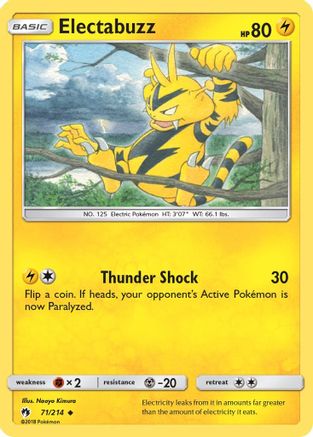 Electabuzz - 71/214 - Uncommon - Reverse Holo
