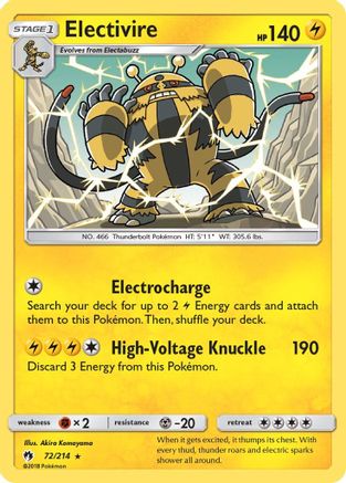 Electivire - 72/214 - Rare