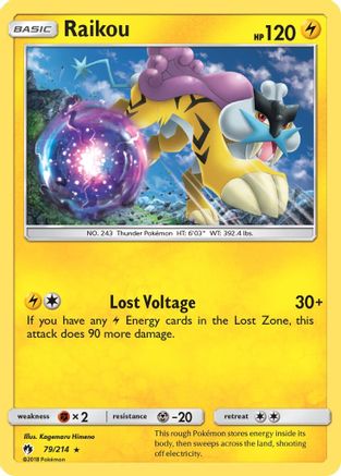 Raikou - 79/214 - Rare - Reverse Holo