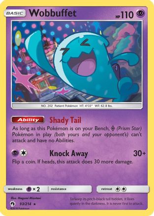 Wobbuffet - 93/214 - Rare - Reverse Holo