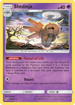 Shedinja - 95/214 - Rare - Reverse Holo