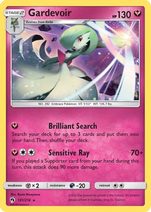 Gardevoir - 141/214 - Holo Rare - Reverse Holo