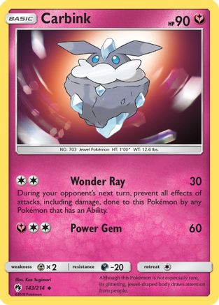 Carbink (143) - 143/214 - Uncommon - Reverse Holo