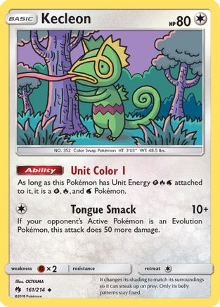 Kecleon (161) - 161/214 - Uncommon - Reverse Holo