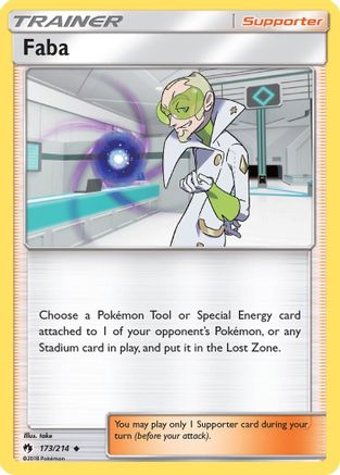 Faba - 173/214 - Uncommon - Reverse Holo