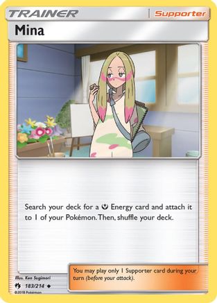 Mina - 183/214 - Uncommon - Reverse Holo