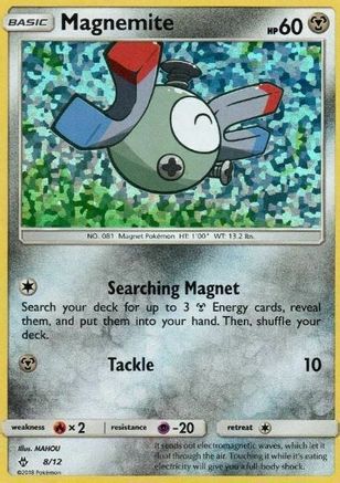 Magnemite - 8/12 - Holofoil McDonalds Promos 2018 - Promo