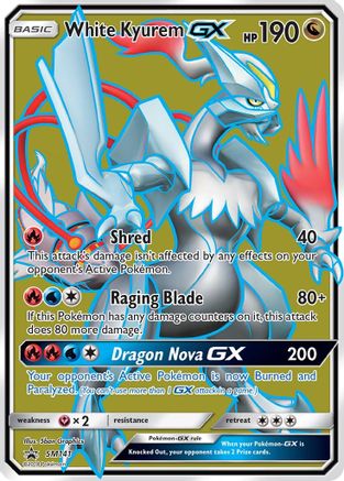 White Kyurem GX SM141  - Holofoil SM Promos - Promo