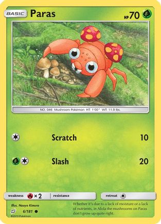 Paras - 6/181 - Common - Reverse Holo