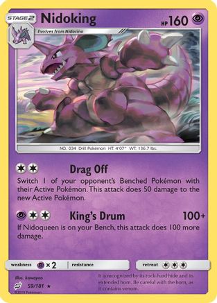 Nidoking - 59/181 - Rare - Reverse Holo