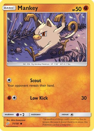 Mankey - 71/181 - Common