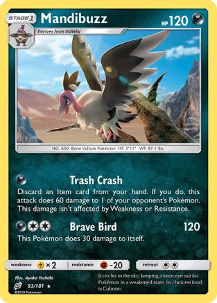 Mandibuzz - 93/181 - Rare - Reverse Holo