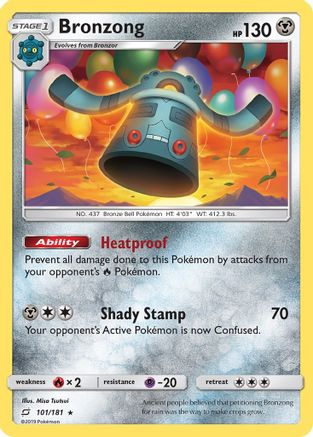Bronzong - 101/181 - Rare