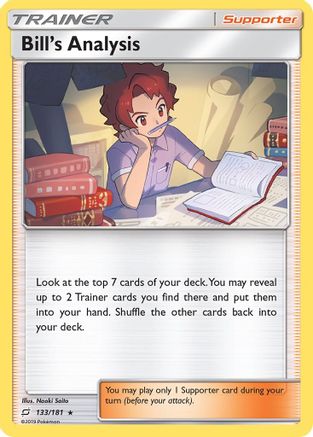 Bill's Analysis - 133/181 - Holo Rare - Reverse Holo