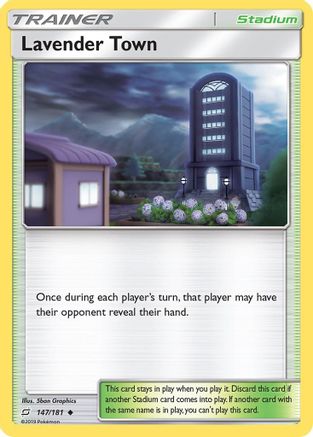 Lavender Town - 147/181 - Uncommon - Reverse Holo