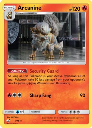 Arcanine - 6/18 - Rare