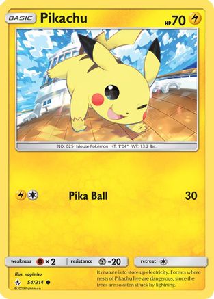 Pikachu - 54/214 - Common
