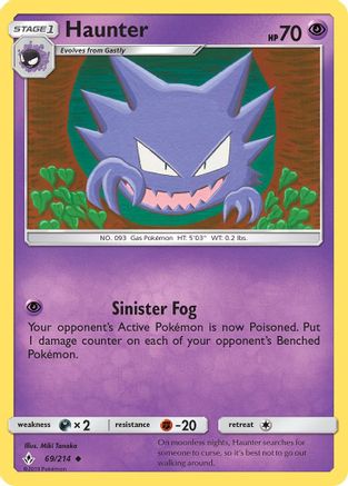 Haunter - 69/214 - Uncommon - Reverse Holo
