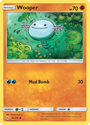 Wooper - 96/214 - Common - Reverse Holo