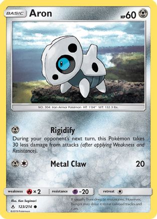 Aron - 123/214 - Common - Reverse Holo