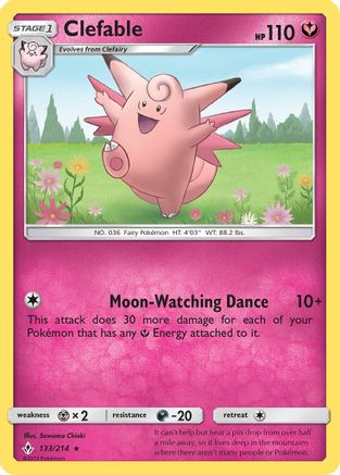 Clefable - 133/214 - Rare