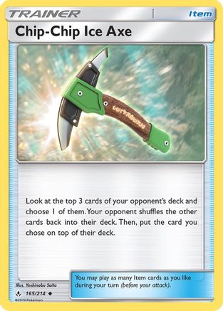 Chip-Chip Ice Axe - 165/214 - Uncommon - Reverse Holo