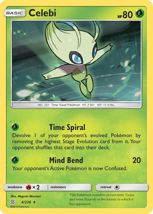 Celebi - 4/236 - Holo Rare - Reverse Holo