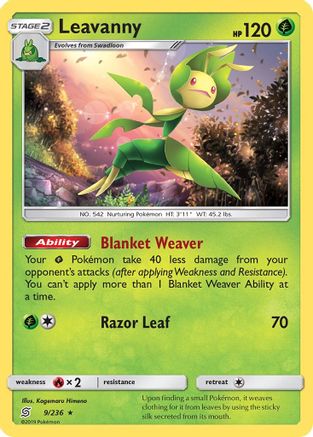 Leavanny - 9/236 - Rare - Reverse Holo