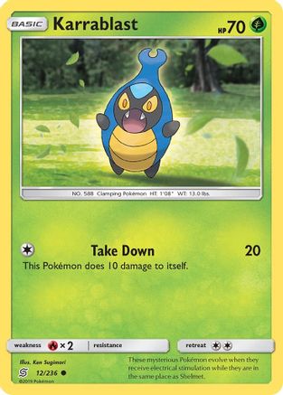 Karrablast - 12/236 - Common - Reverse Holo