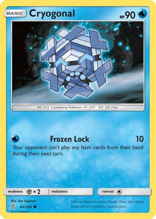Cryogonal - 46/236 - Common - Reverse Holo