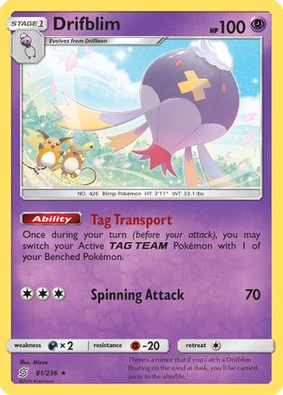 Drifblim - 81/236 - Rare