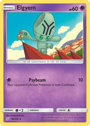 Elgyem - 90/236 - Uncommon - Reverse Holo
