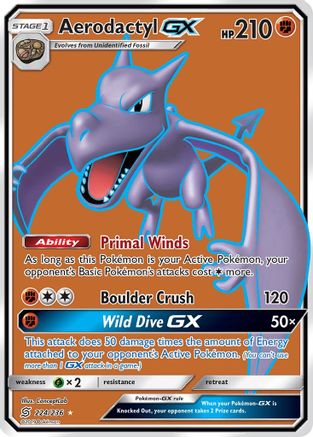 Aerodactyl GX (Full Art) - 224/236 - Ultra Rare