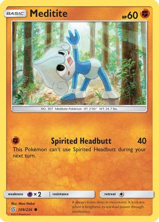 Meditite - 109/236 - Common - Reverse Holo