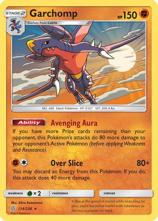 Garchomp - 114/236 - Holo Rare - Reverse Holo