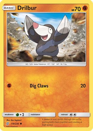 Drilbur - 118/236 - Common - Reverse Holo