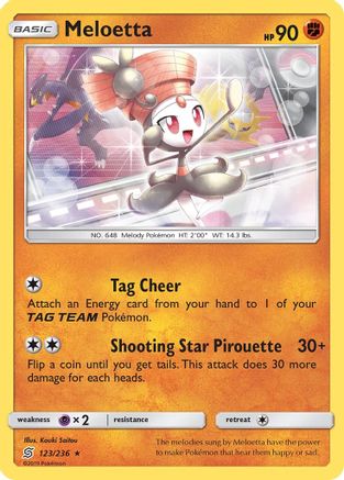 Meloetta - 123/236 - Rare - Reverse Holo
