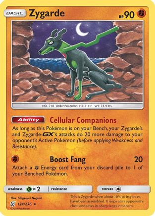 Zygarde - 124/236 - Rare - Reverse Holo