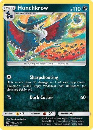 Honchkrow - 130/236 - Rare