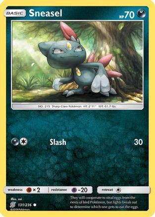 Sneasel - 131/236 - Common - Reverse Holo